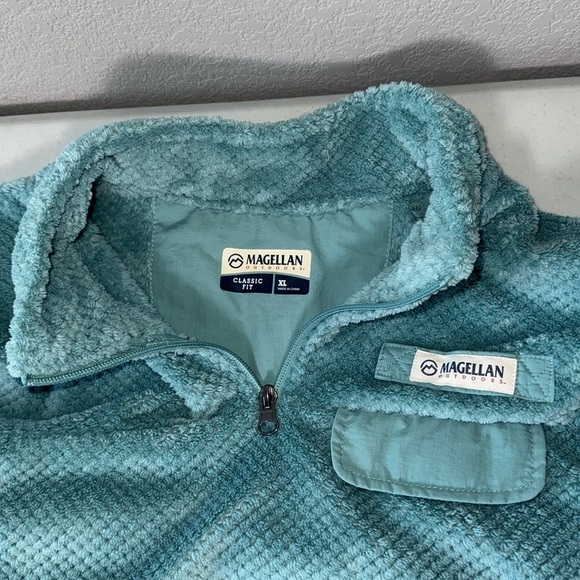 Magellan classic fit textured fleece quarter zip - Picture 5 of 9